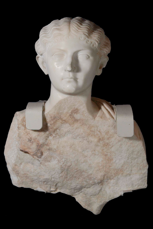 Portrait bust of young lady