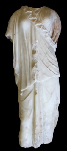 Archaising female draped figure